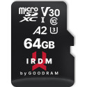 GoodRam IRDM M2AA MicroSDXC kaart 64 GB Class 10 UHS-I/U3 A2 V30 (IR-M2AA-0640R12)