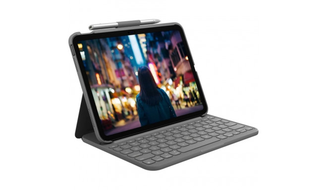 Logitech Slim Folio for iPad (10th gen) - GRAY - UK (920-011429)