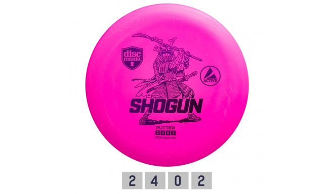 Discgolf DISCMANIA Putter SHOGUN Active Pink 2/4/0/2