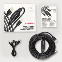 Axagon ADR-215B USB 2.0 A-M -> B-M active connecting/repeater cable 15m - Kabel - Digital/Daten USB 