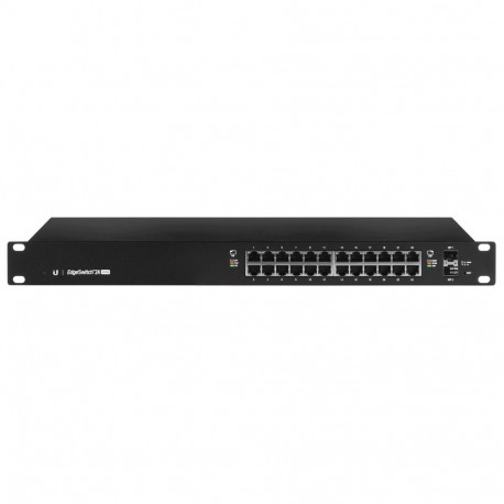 Ubiquiti ES-24-250W hallatav L2/L3 gigabit ethernet (10/100/1000) toite üle etherneti (PoE) 1U must 