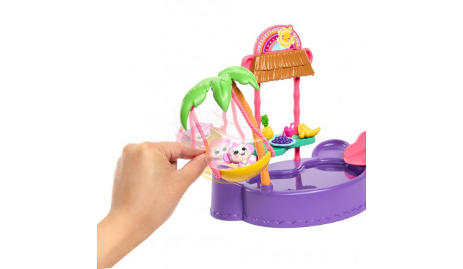 PROMO Enchantimals troopiline ujumisbasseini komplekt + HTW73 MATTEL ahvinukk