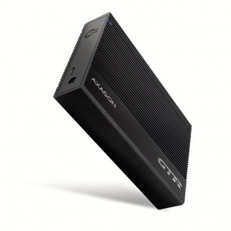 AXAGON väline kõvakettakorpus EE35-GTR USB-C 3.2 Gen 1 – SATA 6G, 3.5", sooniline, must