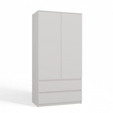 Topeshop SZAFA MALWA B bedroom wardrobe/closet 5 shelves 2 door(s) White