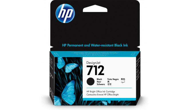 HP 712 -mustekasetti, musta