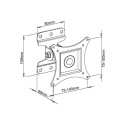 Techly teleri seinakinnitus LCD/L ED 13-30" 23kg