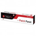 Patch panel 1U UTP 16xR J45 Cat.5e, black