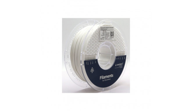 GEMBIRD Kiire PLA filament valge 1.75 mm 1 kg