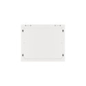 LANBERG Wall mount cabinet 19inch 9U 600x600 steel doors grey flat pack
