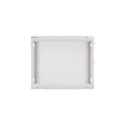 LANBERG Wall mount cabinet 19inch 9U 600x600 steel doors grey flat pack