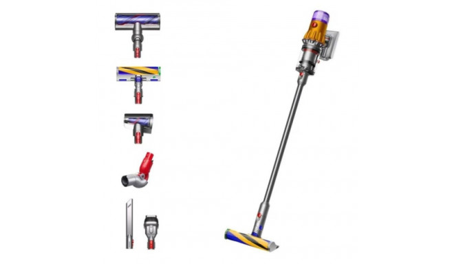 Dyson V12 Detect Slim Absolute (2023) Cordless vacuum cleaner, Nickel/Yellow