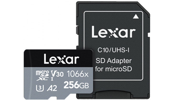 Lexar memory card microSDXC 256GB Professional 1066x UHS-I