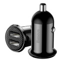 Baseus CCALLP-01 Grain Pro car charger dual USB 4.8A black