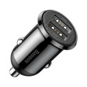 Baseus CCALLP-01 Grain Pro car charger dual USB 4.8A black