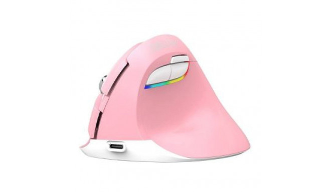 Delux Wireless Vertical Mouse Delux M618Mini DB BT+2.4G 2400DPI (pink)