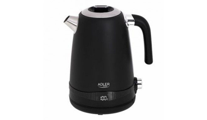 Adler Kettle AD 1295b Electric, 2200 W, 1.7 L, Stainless steel, 360 rotational base, Black