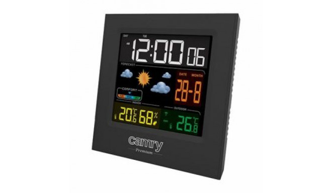 Camry Weather station CR 1166 Black, Date display