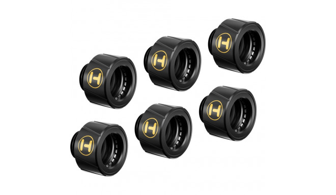 Hyte Push-in connectors for 14 mm tubes - pack of 6