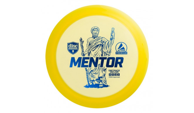 Discgolf DISCMANIA Distance Driver MENTOR Active Premium Yellow 11/5/-2/2