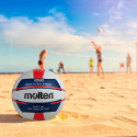 Beach volleyball MOLTEN V5B1500-WN  synth. leather size 5