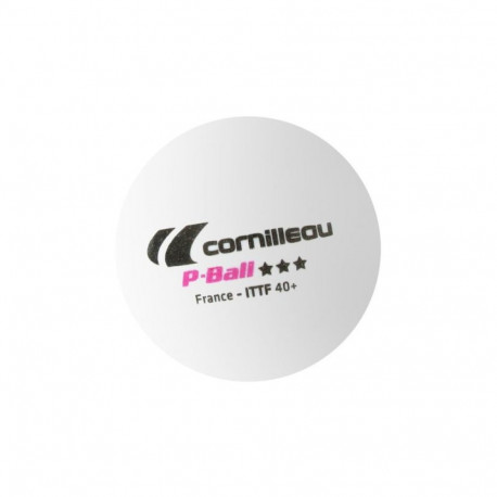 Cornilleau table tennis balls P-BALL ITTF white 3 pcs.