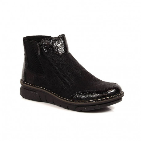 Comfortable, insulated ankle boots with zippers Rieker W RKR555 (37)