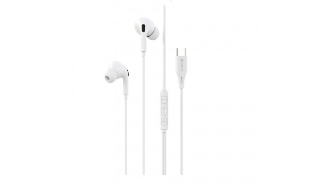 Devia wired earphones Kintone A2 Digital USB-C white