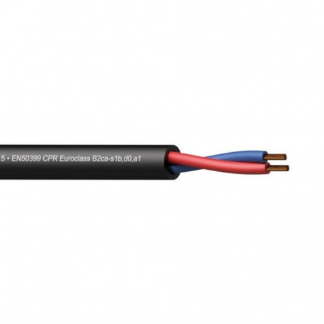 PROCAB CLS215-B2CA/3 kõlarikaabel - 2 x 1,5 mm2 - 16 AWG - EN50399 CPR Euroclass B2ca-s1b,d0,a1 300 