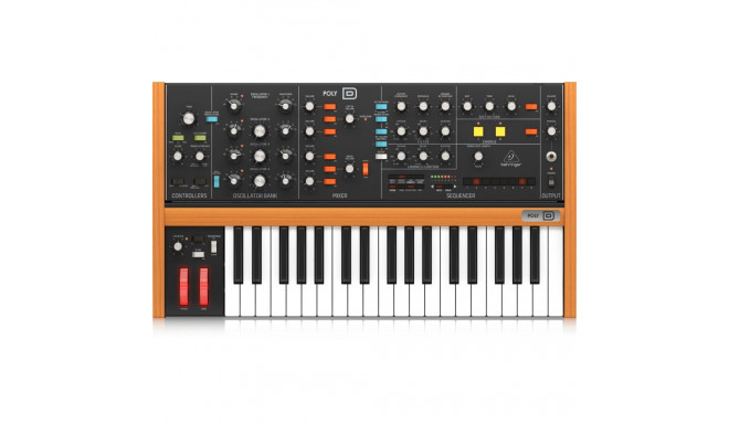 Behringer analoogsüntesaator POLY D 37, must