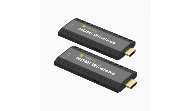 Techly IDATA HDMI-WL53 AV pikendaja AV saatja ja vastuvõtja must