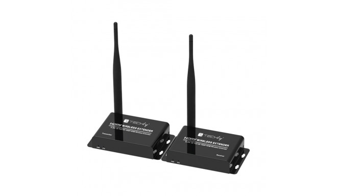 Techly IDATA HDMI-WL55 AV extender AV transmitter & receiver Black