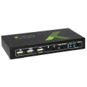 Techly 2x1 USB HDMI 4Kx2K IDATA KVM-HDMI2U KVM-lüliti Must