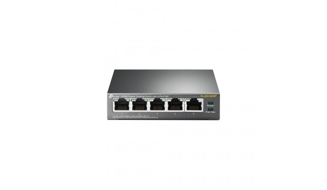 TP-Link 5-portine gigabitine lauapealne PoE lüliti 4-pordiga