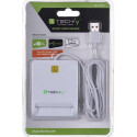 Techly Compact /Writer USB2.0 White I-CARD CAM-USB2TY smart card reader Indoor