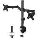 Techly ICA-LCD 382-D monitori kinnitus / alus 68,6 cm (27") Must Laua jaoks