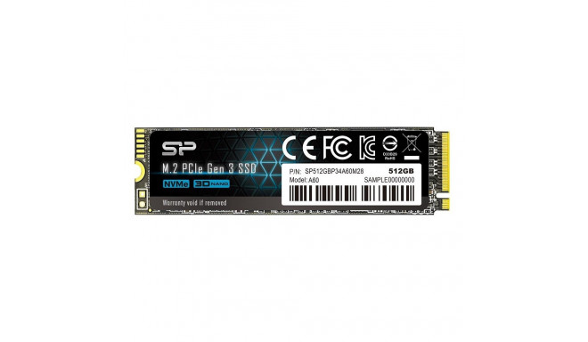 Silicon Power P34A60 M.2 512 GB PCI Express SLC NVMe