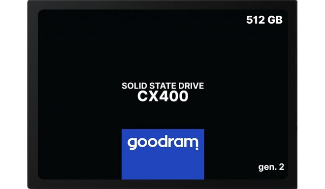 Goodram CX400 gen.2 2.5" 512 GB Serial ATA III 3D TLC NAND