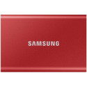 Väline SSD Samsung 500GB T7 USB3.2, punane