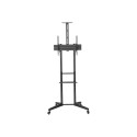 NEOMOUNTS Mobiilne Põrandastatiiv koos AV- ja kaamerariiuliga, kõrguse reguleerimine 128.5-145cm