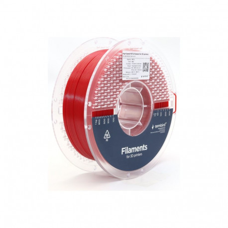 Gembird PETG-filament suure kiirusega 1.75mm 1kg, punane