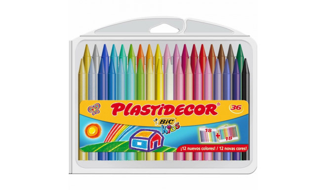 Coloured crayons Plastidecor Multicolour