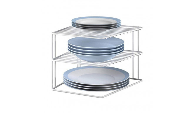 Kitchen Cupboard Organiser Metaltex Silos 3 Shelves Metal (25 x 25 x 19 cm)