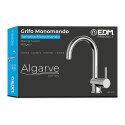 Mixer Tap EDM Algarve Sink Stainless steel Zinc Brass