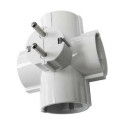 Plug adapter EDM Quadruple 2400 W 250 V 16 A Thermoplastic