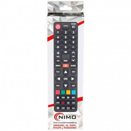 Universal Remote Control NIMO Black LG, Panasonic, Philips, Samsung, Sony