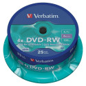 DVD-RW Verbatim    25 Ühikut Mitmevärviline 4,7 GB 4x