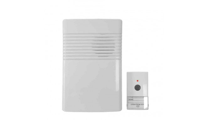 Wireless Doorbell with Push Button Bell EDM 49303 50 m 80 dB 14,8 x 9,7 x 4 cm (12 V)