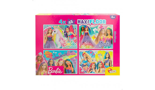 4 Pusle Komplekt Barbie MaxiFloor 192 Tükid, osad 35 x 1,5 x 25 cm