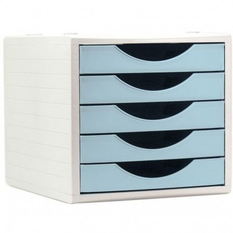 Modulaarne dokumendisahtel Archivo 2000 ArchivoTec Serie 4000 5 sahtlit Din A4 Pastellsinine 34 x 27