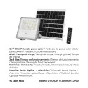 Floodlight/Projector Light EDM Remote control Photovoltaic solar panel 200 W 1500 Lm 35 x 35 cm 23,8